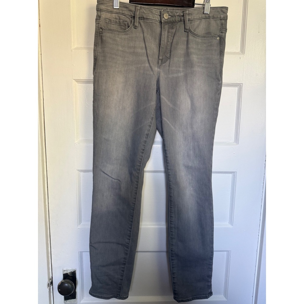Athleta Womens Sculptek Skinny Jeans Gray Stretch Denim Pants Size 6